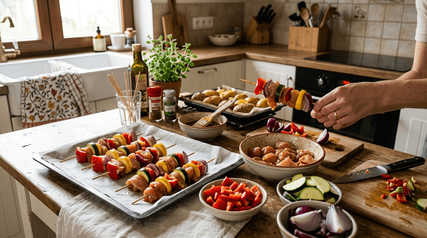 Fotografia k súvisiacemu článku Tip na recept: Kuracie špízy s paprikou a cuketou z rúry