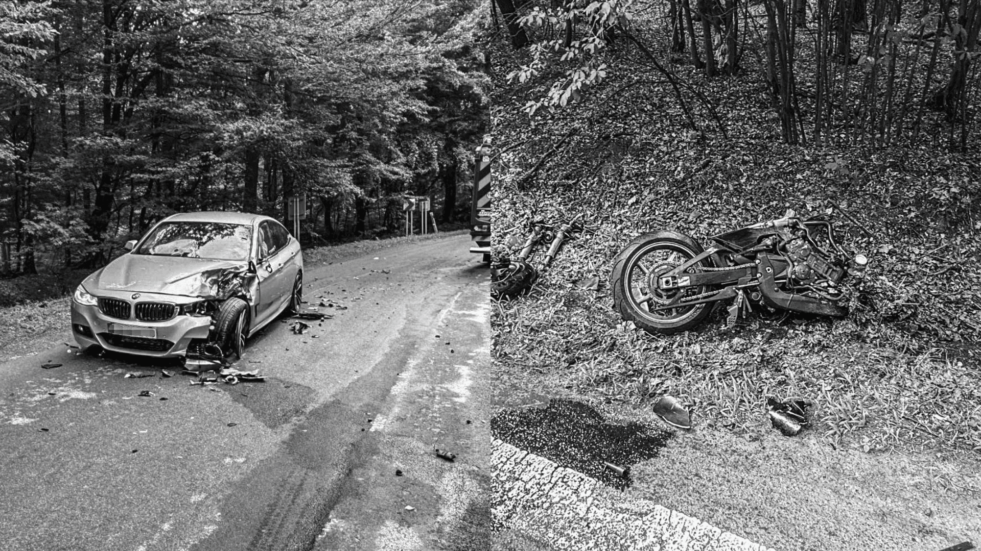 Fotografia k súvisiacemu článku Tragická nehoda v okrese Michalovce: Motorkár neprežil zrážku s BMW pri predchádzaní