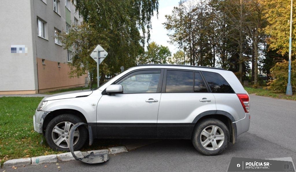 43-ročný opitý Popradčan narazil do zaparkovaného auta