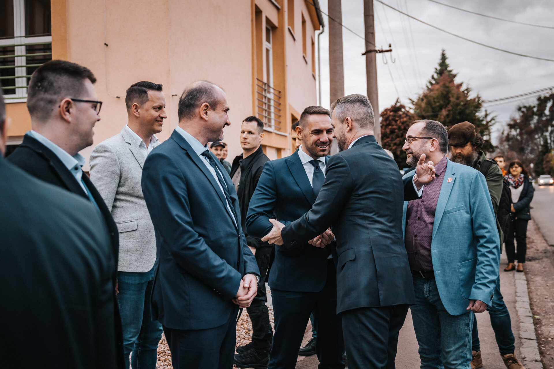 Privítanie Petra Pellegriniho v Kráľovskom Chlmci, Foto: IH