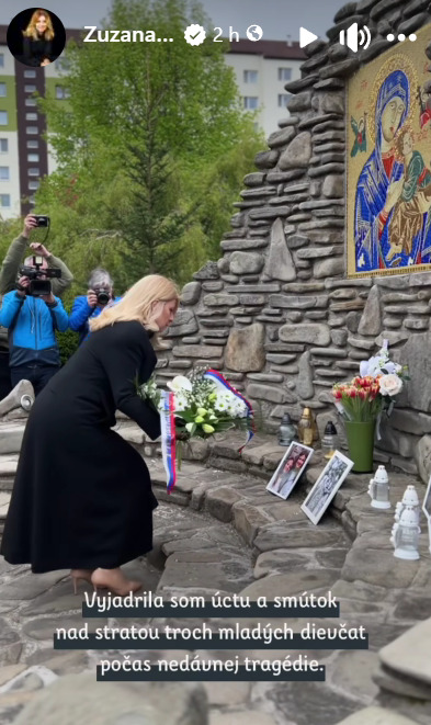 Prezidentka Zuzana Čaputová v Starej Ľubovni. FOTO: META / Zuzana Čaputová